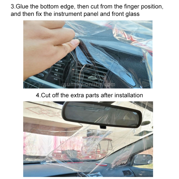 Auto Quarantäne Transparente Anti-Spray Shield Anti-Speichel-Schutzfolie,  Fahrersitz Universal