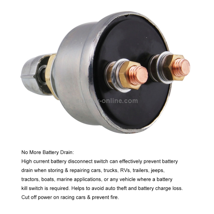 Commutateur de batterie Isolateur de batterie Interrupteur d'isolateur de  batterie 12 V 24 V 300 A Interrupteur principal de coupure de courant