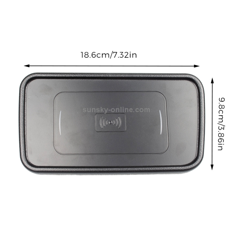 Car Qi Standard Wireless Charger 10W Quick Charging for Honda Elysion Rear Seats 2016-2019, Left Driving Car Qi Standard Wireless Charger 10W Quick Charging for Honda Elysion Rear Seats 2016-2019, Left Driving