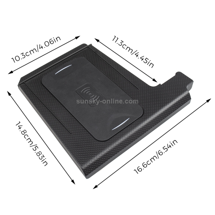 Car Qi Standard Wireless Charger 10W Quick Charging for Honda 9th Generation Accord 2014-2017, Left Driving Car Qi Standard Wireless Charger 10W Quick Charging for Honda 9th Generation Accord 2014-2017, Left Driving
