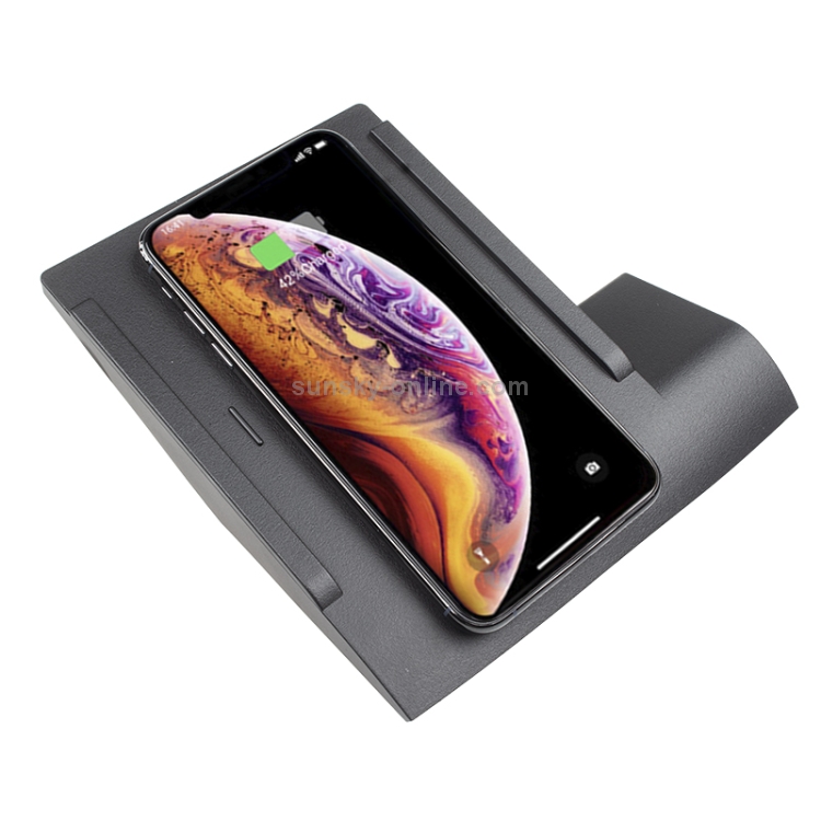 Car Qi Standard Wireless Charger 10W Quick Charging for Volkswagen Golf 7 2016-2019, Left Driving Car Qi Standard Wireless Charger 10W Quick Charging for Volkswagen Golf 7 2016-2019, Left Driving