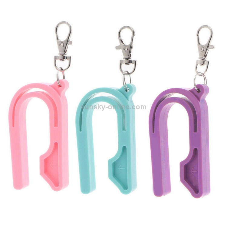 3 PCS Random Color The Car Seat Key Keychain Unlocker