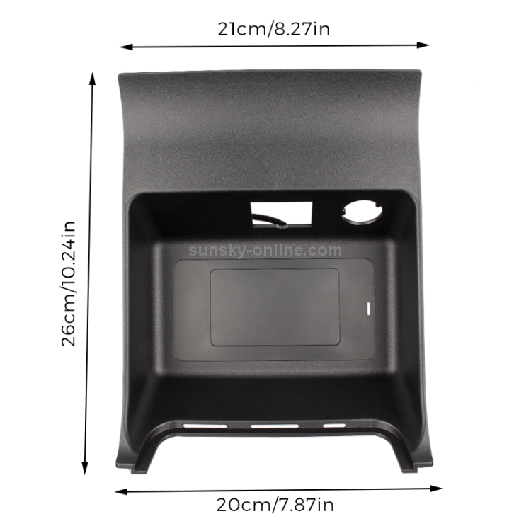 Car Qi Standard Wireless Charger 10W Quick Charging for Ford Mondeo 2015-2019, Left Driving Car Qi Standard Wireless Charger 10W Quick Charging for Ford Mondeo 2015-2019, Left Driving