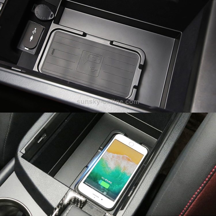 Car Qi Standard Wireless Charger 10W Quick Charging for Lexus ES300H 2014-2020, Left Driving Car Qi Standard Wireless Charger 10W Quick Charging for Lexus ES300H 2014-2020, Left Driving