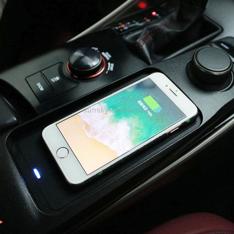 Car Qi Standard Wireless Charger 10W Quick Charging for Lexus IS300 2015-2021, Left Driving Car Qi Standard Wireless Charger 10W Quick Charging for Lexus IS300 2015-2021, Left Driving