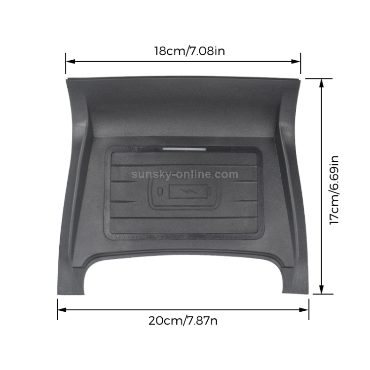 Car Qi Standard Wireless Charger 10W Quick Charging for Land Rover Discovery Sport 2015-2021, Left Driving Car Qi Standard Wireless Charger 10W Quick Charging for Land Rover Discovery Sport 2015-2021, Left Driving