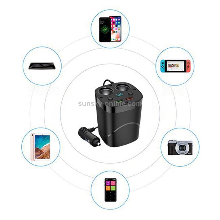 Truck Trolley 24V Cup Holder Style Dual USB Multifunctional Charger Dual Cigarette Lighter Charger Truck Trolley 24V Cup Holder Style Dual USB Multifunctional Charger Dual Cigarette Lighter Charger