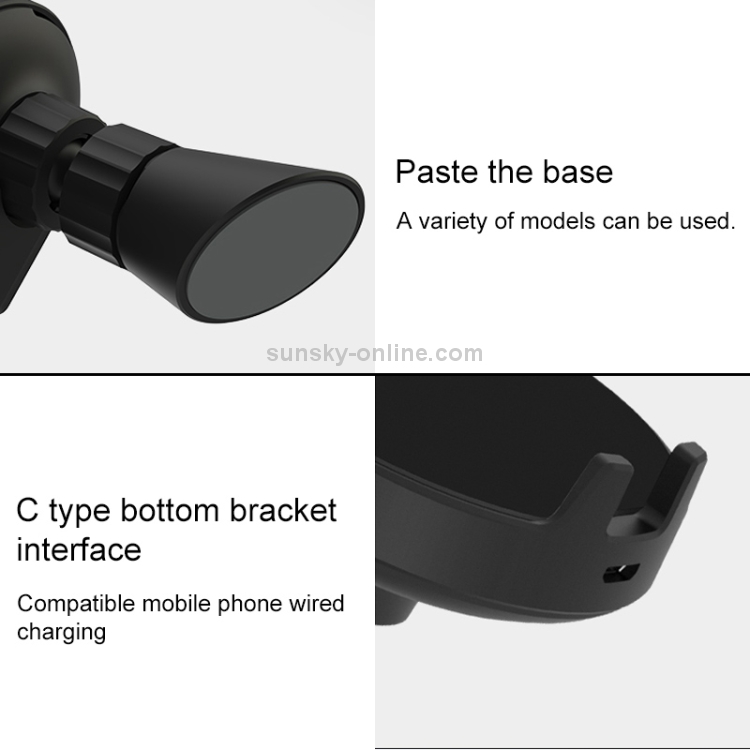Original Xiaomi 10W Wireless Car Charger Universal Fast Charge Version(Black)