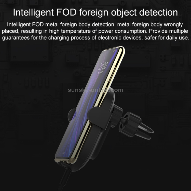 Original Xiaomi 10W Wireless Car Charger Universal Fast Charge Version(Black)