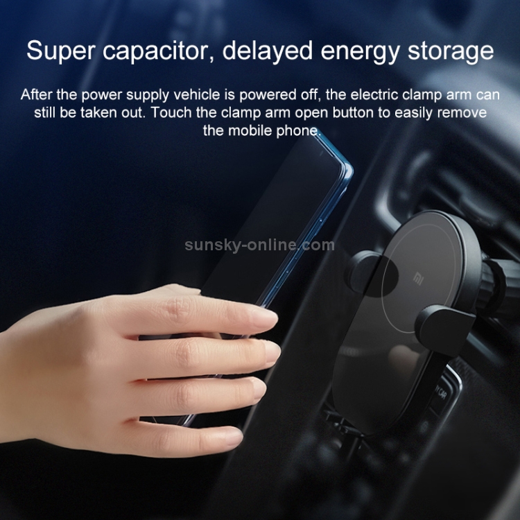 Original Xiaomi 10W Wireless Car Charger Universal Fast Charge Version(Black)