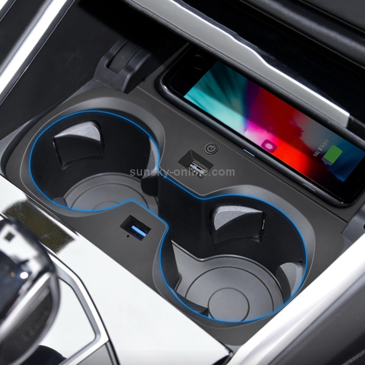 Car Qi Standard Wireless Charger 10W Quick Charging for BMW 3 Series 2020, Left Driving Car Qi Standard Wireless Charger 10W Quick Charging for BMW 3 Series 2020, Left Driving