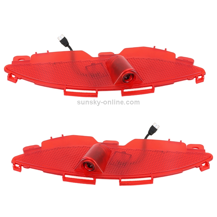 2 PCS DC12V 2W Car Door Logo Light Brand Shadow Lights Courtesy Lamp