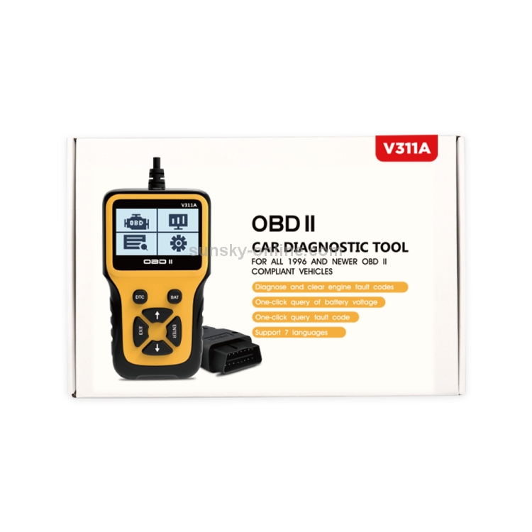 Strumento Diagnostico Obd Rilevatore Di Guasti Obd V Portatile Per Auto V A