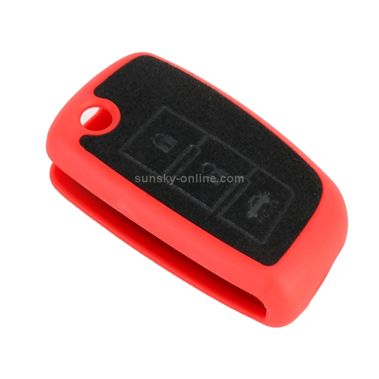 Car Flocking Plastic Key Protective Cover Three Buttons B for Nissan X