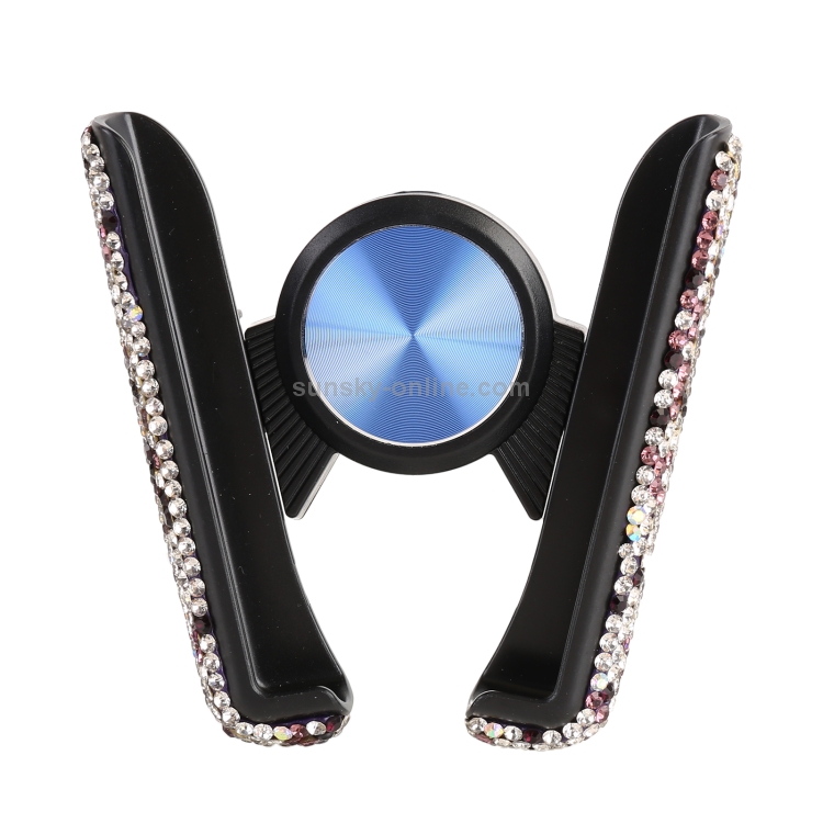 Universal Car Diamond Air Vent Mount Phone Holder for 6-8.5cm Wide Mobile Phone (Purple) Universal Car Diamond Air Vent Mount Phone Holder for 6-8.5cm Wide Mobile Phone (Purple)
