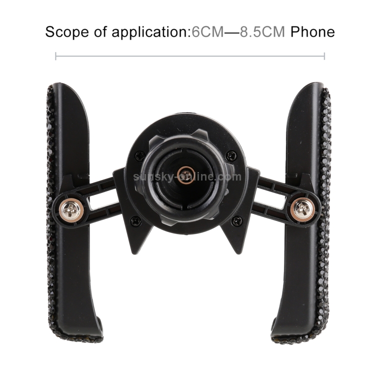 Universal Car Diamond Air Vent Mount Phone Holder for 6-8.5cm Wide Mobile Phone (Purple) Universal Car Diamond Air Vent Mount Phone Holder for 6-8.5cm Wide Mobile Phone (Purple)