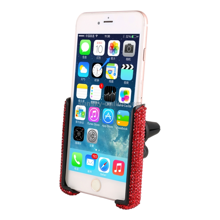 Universal Car Diamond Air Vent Mount Phone Holder for 6-8.5cm Wide Mobile Phone (Purple) Universal Car Diamond Air Vent Mount Phone Holder for 6-8.5cm Wide Mobile Phone (Purple)