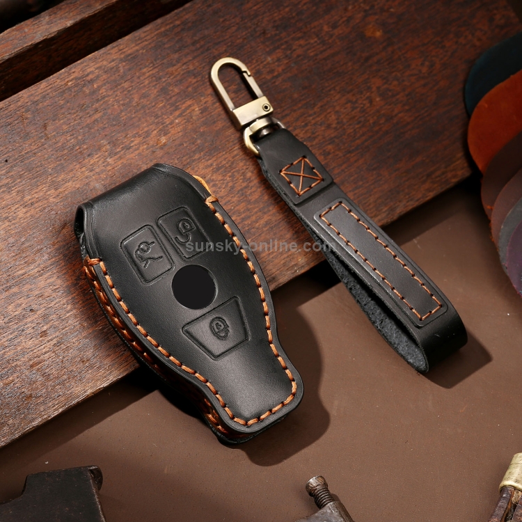 Original Mercedes Benz Key Case Key Cover Leather Black 