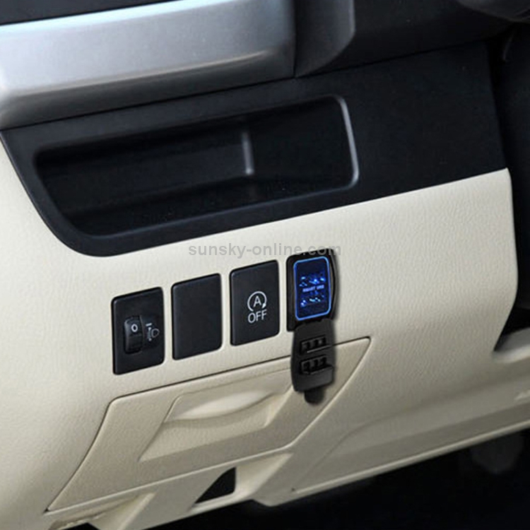 Car 3.1A USB Double-sided Mobile Phone Charger for Toyota Car 3.1A USB Double-sided Mobile Phone Charger for Toyota