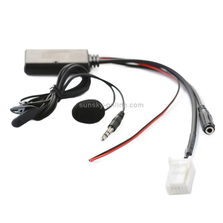 Car Wireless Audio Adapter Cable Bluetooth Music AUX Receiver MIC Phone Function for Mazda 5 8 CX9 CX7