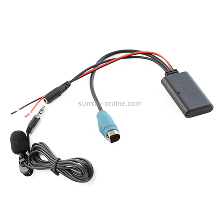 Auto Aux Bluetooth Cavo audio senza fili Bluetooth + Telefono microfono per  Alpine KCE-236B 9870/9872