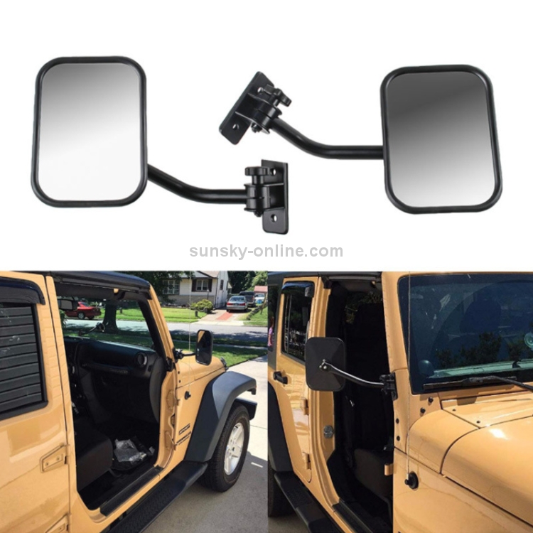 SF-JP-003 Paar Auto Seitentür Rückspiegel Verstellbarer Form Winkel Linse  Blind Spot Außenspiegel Für Jeep Wrangler