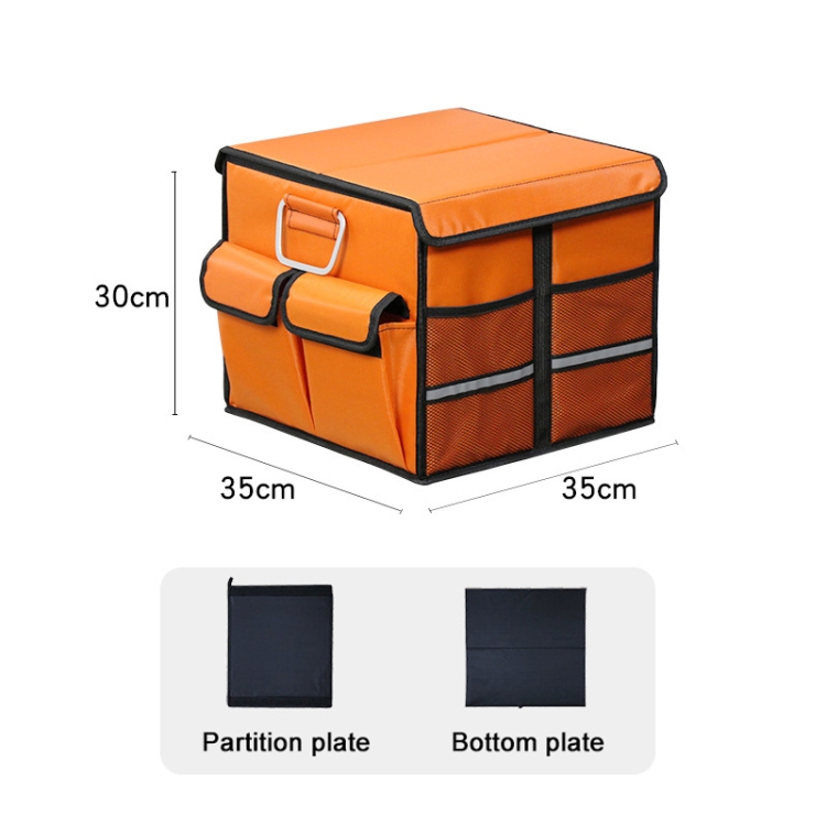 Kofferraum-faltbarer Aufbewahrungsbox, Kapazität: 36l (orange)