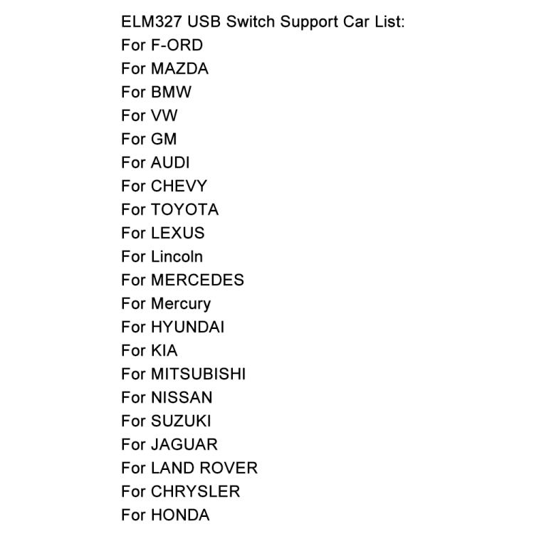 Scanners - OBD ELM327 V1.5 USB Car Fault Diagnostic Cable with Switch ...