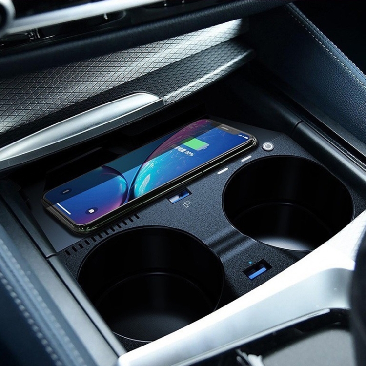 HFC-1016 Car Qi Standard Wireless Charger 10W Quick Charging for BMW M5 2018-2021, Left and Right Driving HFC-1016 Car Qi Standard Wireless Charger 10W Quick Charging for BMW M5 2018-2021, Left and Right Driving