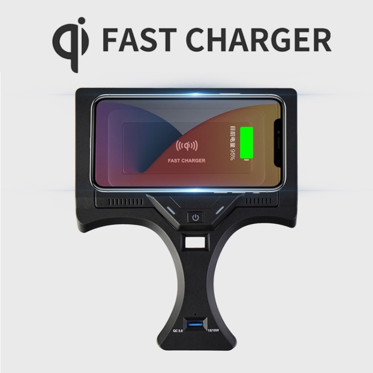 HFC-1017 Car Qi Standard Wireless Charger 10W Quick Charging for BMW 3 Series 2020-2022, Left Driving HFC-1017 Car Qi Standard Wireless Charger 10W Quick Charging for BMW 3 Series 2020-2022, Left Driving
