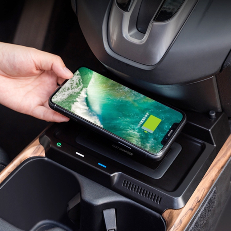 HFC-1003 Car Qi Standard Wireless Charger 10W Quick Charging for Honda CR-V 2017-2019, Left Driving HFC-1003 Car Qi Standard Wireless Charger 10W Quick Charging for Honda CR-V 2017-2019, Left Driving