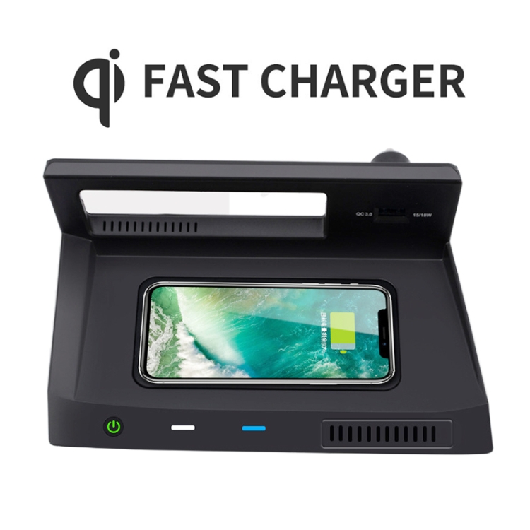 HFC-1030 Car Qi Standard Wireless Charger 10W Quick Charging for Volkswagen Tiguan L 2019-2021, Left Driving HFC-1030 Car Qi Standard Wireless Charger 10W Quick Charging for Volkswagen Tiguan L 2019-2021, Left Driving