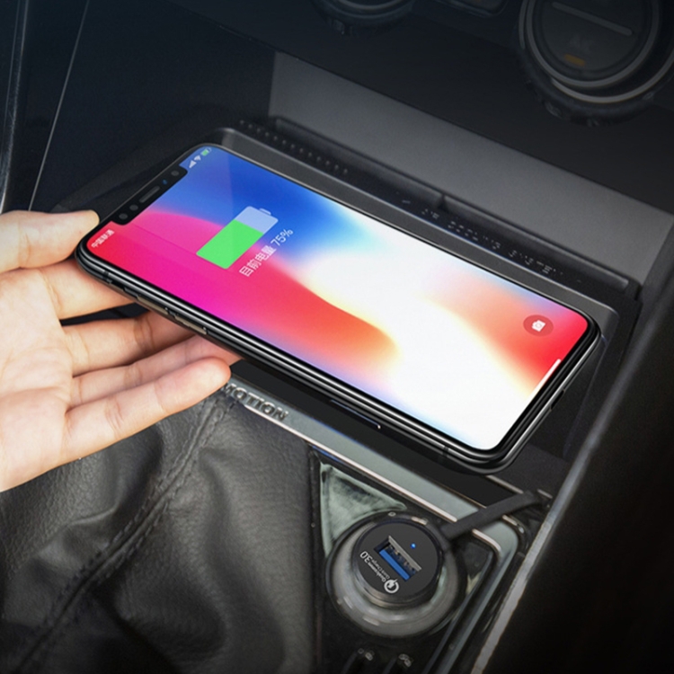 HFC-1032 Car Qi Standard Wireless Charger 10W Quick Charging for Volkswagen Tayron 2019-2022, Left Driving HFC-1032 Car Qi Standard Wireless Charger 10W Quick Charging for Volkswagen Tayron 2019-2022, Left Driving