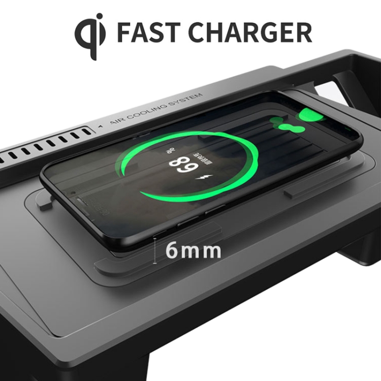 HFC-1033 Car Qi Standard Wireless Charger 10W Quick Charging for Volkswagen Teramont 2021, Left Driving HFC-1033 Car Qi Standard Wireless Charger 10W Quick Charging for Volkswagen Teramont 2021, Left Driving