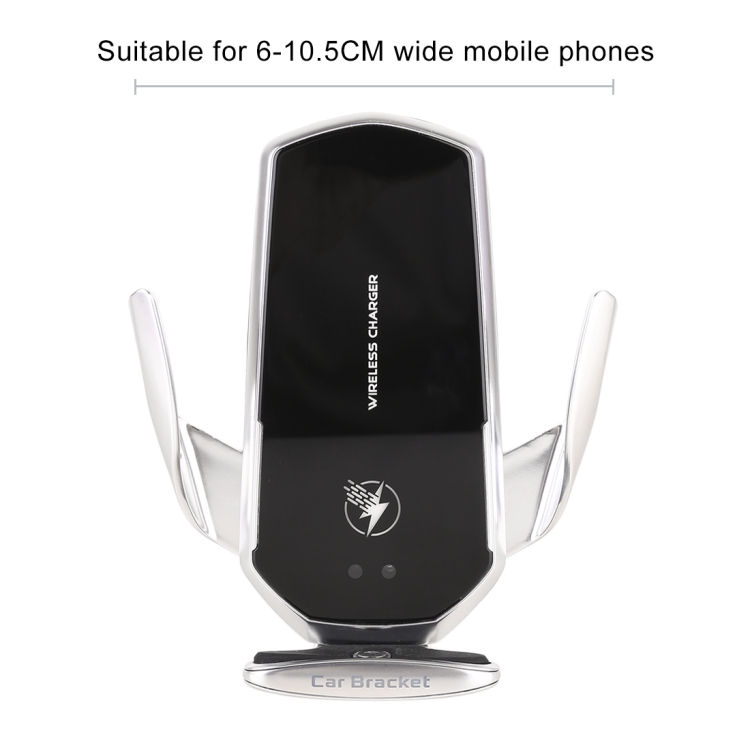 G18+ 15W Car Wireless Charger Smart Induction Air Outlet Phone Holder (Silver) G18+ 15W Car Wireless Charger Smart Induction Air Outlet Phone Holder (Silver)