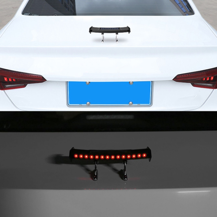 Auto-Mini-Heckflügel mit leichtem Solar-Antikollisions-Rücklicht