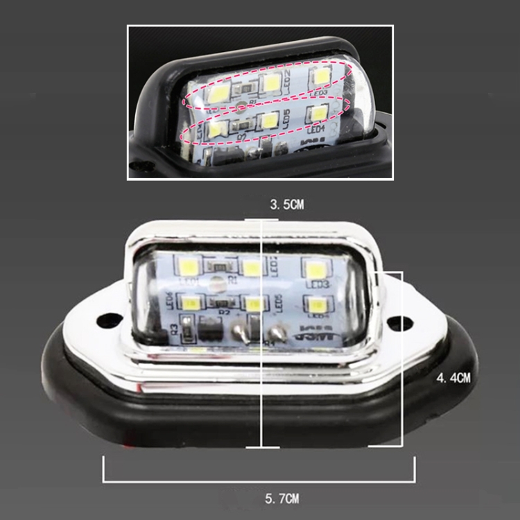 2 PCS MK-257 Car Van Bus Trailer LED Taillight Side Light 12-30V