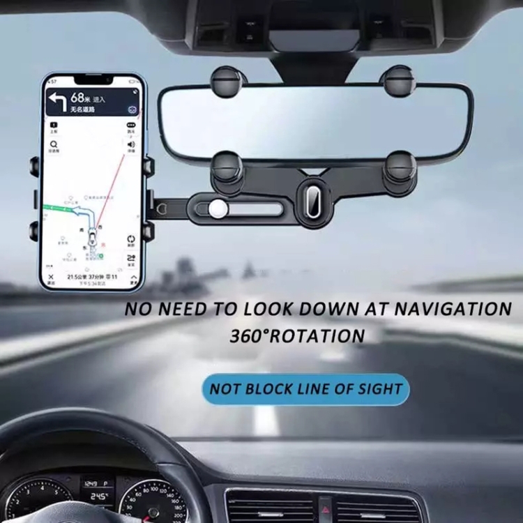 Snap-on Rearview Mirror Car Phone Holder In-Car Navigation Bracket Snap-on Rearview Mirror Car Phone Holder In-Car Navigation Bracket