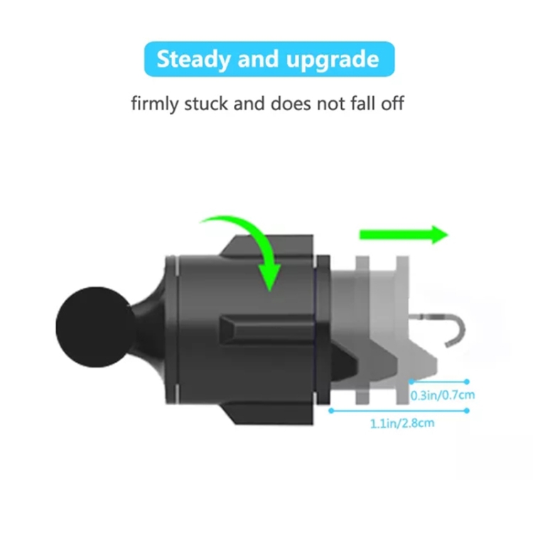 Multifunctional Car Air Conditioner Air Outlet Magnetic Phone Holder (Black)