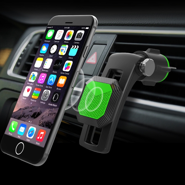 Multifunctional Car Air Conditioner Air Outlet Magnetic Phone Holder (Black)