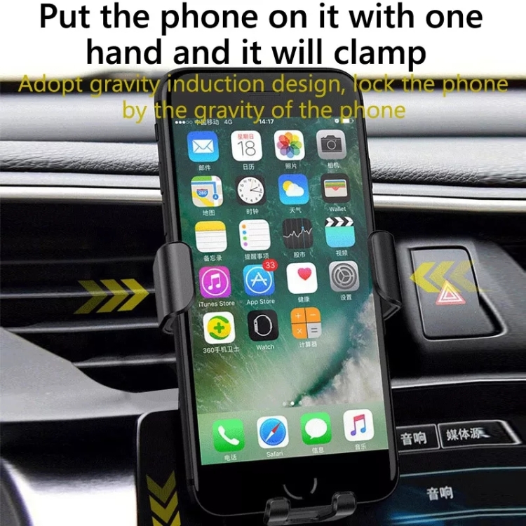 Car Wireless Charger Multifunctional Mobile Phone Wireless Charger Stand (Black) Car Wireless Charger Multifunctional Mobile Phone Wireless Charger Stand (Black)