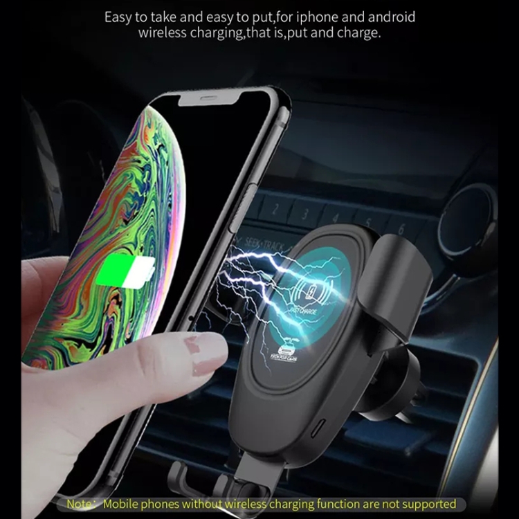 Car Wireless Charger Multifunctional Mobile Phone Wireless Charger Stand (Black) Car Wireless Charger Multifunctional Mobile Phone Wireless Charger Stand (Black)