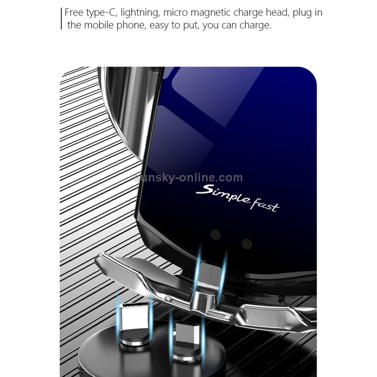 N3 Car Automatic Inductive Magnetic Suction Wireless Charger(Champagne Gold) N3 Car Automatic Inductive Magnetic Suction Wireless Charger(Champagne Gold)