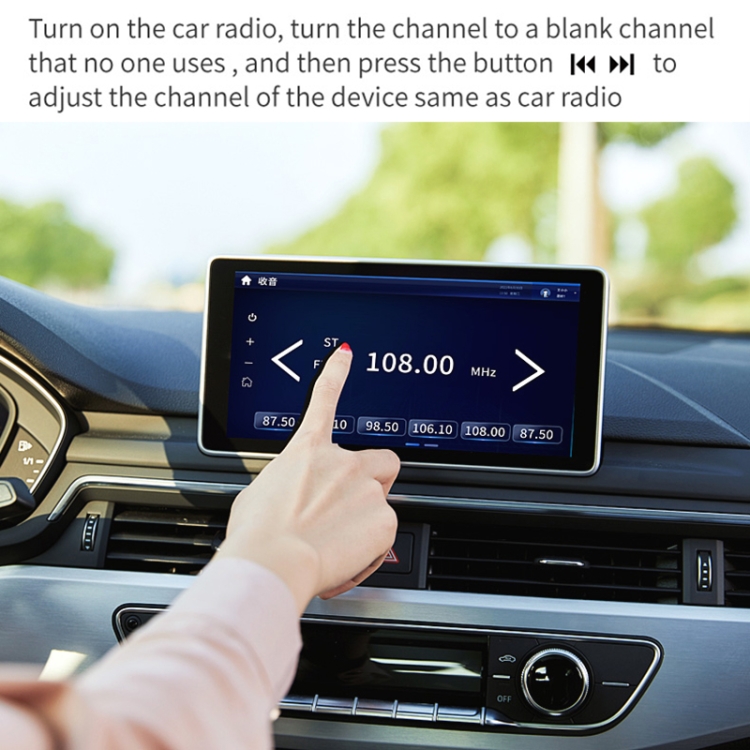 Auto-Bluetooth-MP3-Player FM-Transmitter mit Telefon-Freisprecheinrichtung,  Spannungserkennung und Umgebungslicht