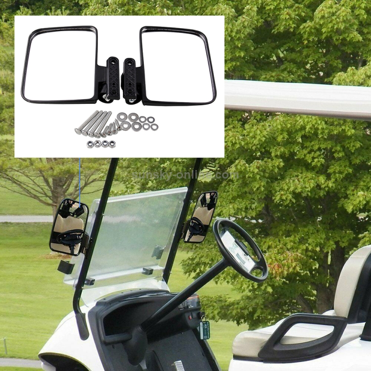 SUNSKY - Side Mirror Rear View Mirror for Golf Carts