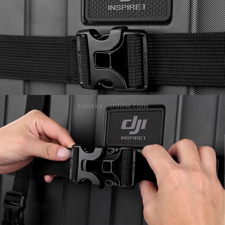 Cinturón con correa para mochila y hombro de viaje para DJI Inspire 1, tamaño: 42.0 x 43.0cm (negro) - 7