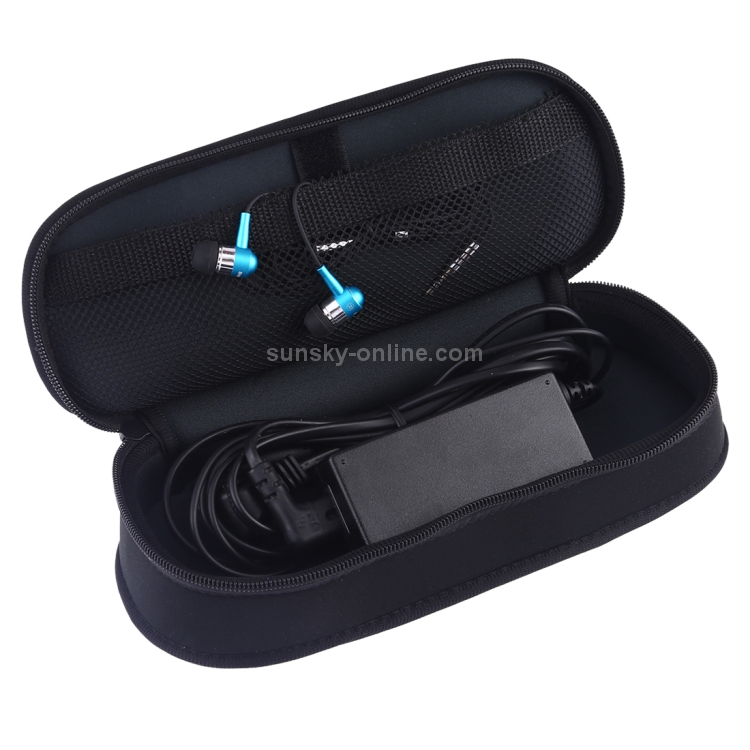 Portable Neoprene Digital Accessories Data Cable Storage Bag(Black) Portable Neoprene Digital Accessories Data Cable Storage Bag(Black)