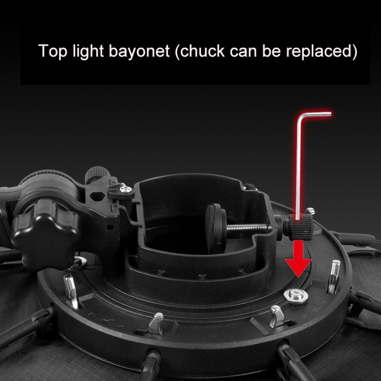 Triopo KS2-55 55 cm Carga rápida Speedlite Flash Octagon Parabolic Softbox Difusor (negro) - 5