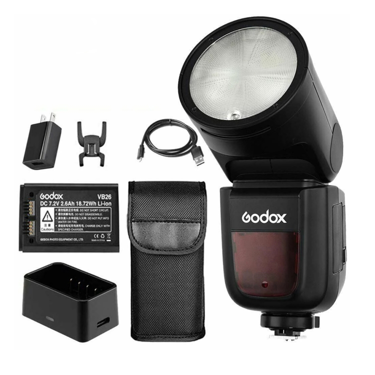 Godox V1C Round Head TTL Flash Speedlite for Canon (Black) - 6