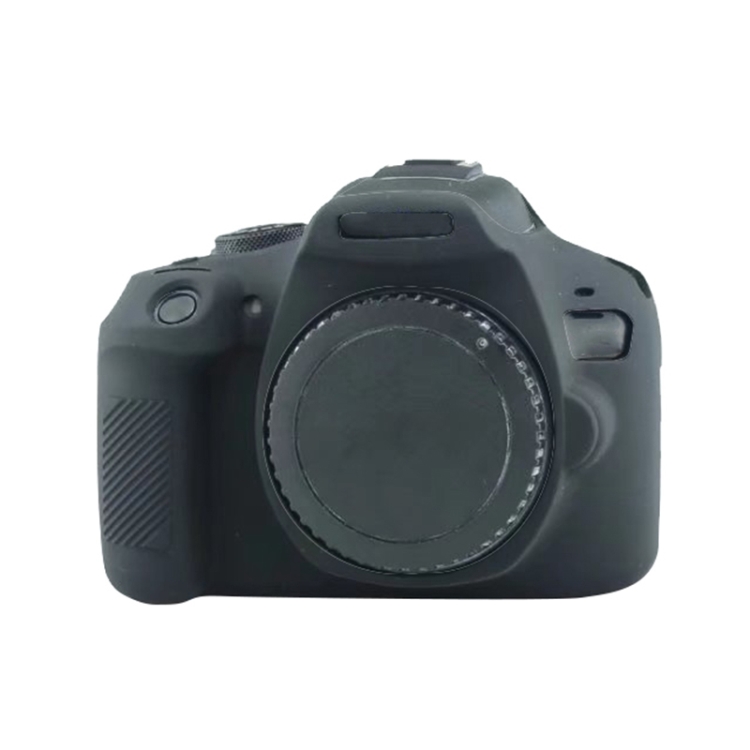 Soft Silicone Protective Case for Canon EOS 2000D (Black) - 1